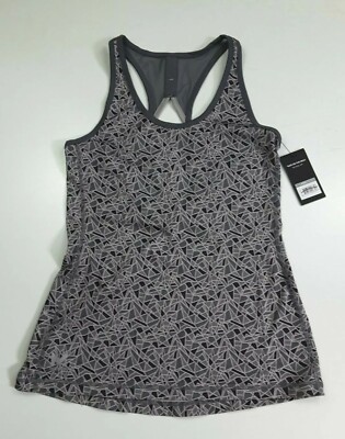 Mission Women's Racer Back Geometric Tank Top Fitted Size M
