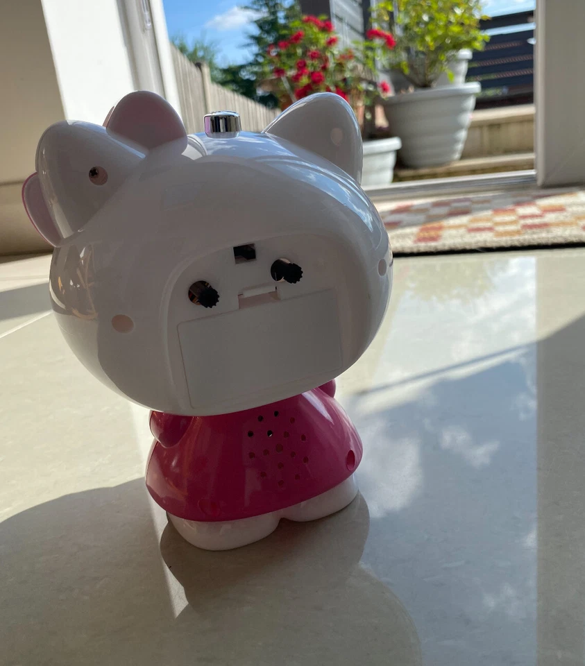 Hello Kitty Alarm Clock Bedroom Night Light Kids Gift Cute Birthday - Image 3 of 3