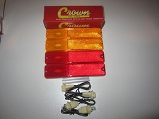 Fits Jeep CJ5 CJ7 Side Marker Light Kit  4 Lamps  4 Sockets  4 Bulbs 1972-1980