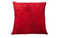 KissenhüLle Kissenbezug Alegra Aus Microfaser, Bestickt Rot 40X40Cm Pflegeleicht