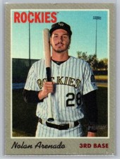 2019  Topps Heritage #15 Nolan Arenado 1970 Cloth Stickers ROCKIES (A)