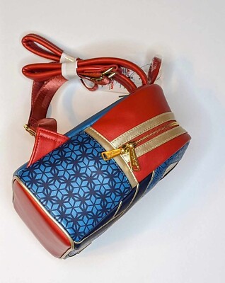 Loungefly Disney Parks MISS MARVEL Mini backpack NWT BLUE  display picture 2