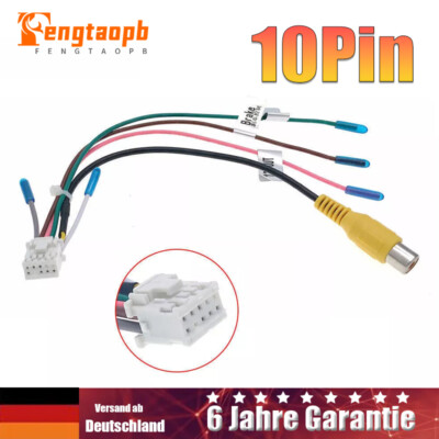 10 Pin Auto Rückfahrkamera Kabel Adapter Stecker für Aftermarket Android Radio