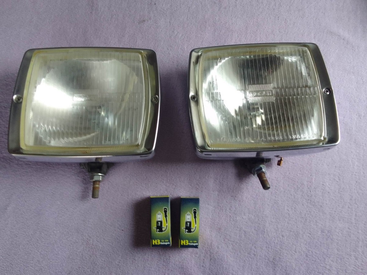 Bosch Halogen chrome driving lights VW Mercedes w114 w115 Ford