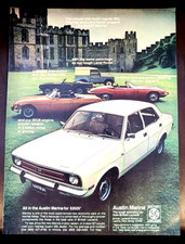 Austin Marina Original 1973 Vintage Print Ad
