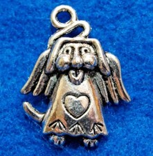 10Pcs. Tibetan Silver ANGEL DOG Charms Pendants Earring Drops Findings D09