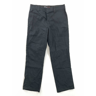 Dickies 874 Flex Mens Casual Pants Black Comfort Flat Front Work 34x31.5