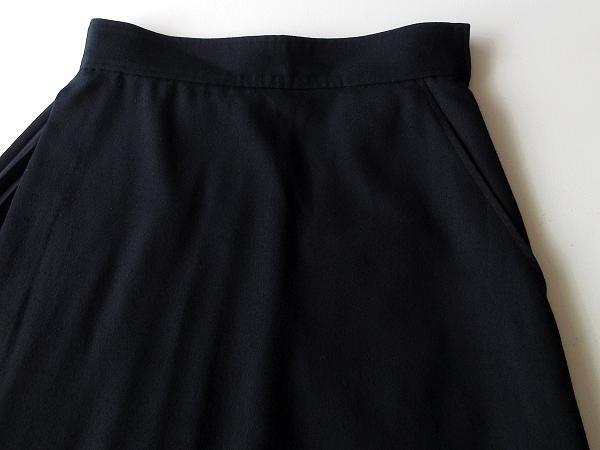 HYKE　RANDOM PLEATED SKIRT　BLACK HYKE THE NORTH FACE Asymmetric Pleated Skirt Black S(US XS
