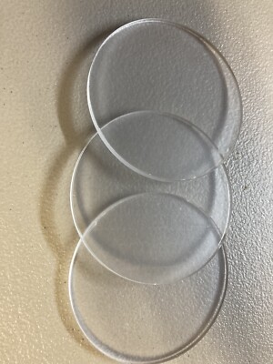 100 Pack! 3.75  Circle clear acrylic blank 1/4  Thick