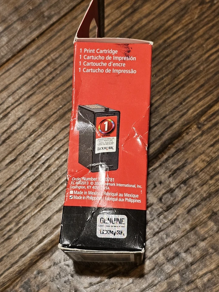 Genuine Lexmark #1 Color 18C0781 Ink Cartridge - Sealed Expired - Image 4 of 4