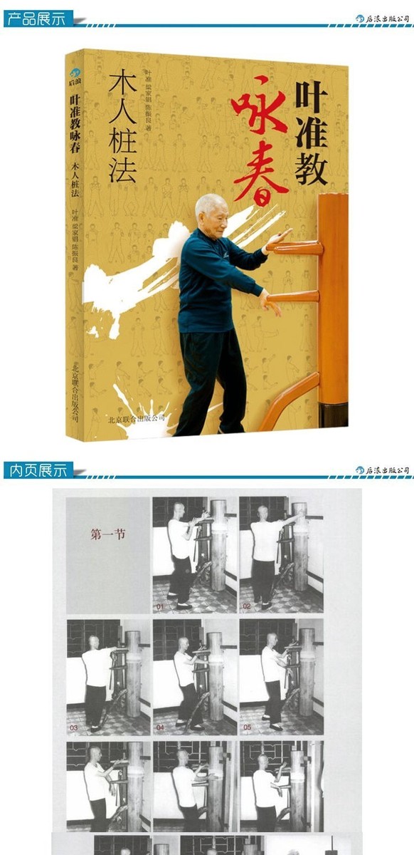 后浪正版叶准教咏春木人桩法咏春拳练习法截拳道武术功夫武学心得