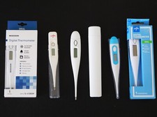 NEW Medline / McKesson / Mabis Digital Oral Thermometers with Covers Lot Of 5 