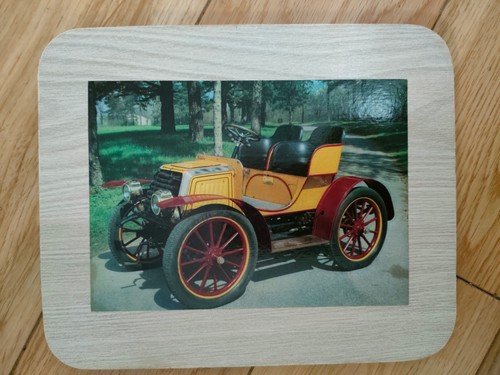 SET of 6 TABLE PLACEMATS 1960s featuring VINTAGE CARS cork backed GD condition - Bild 5 von 10