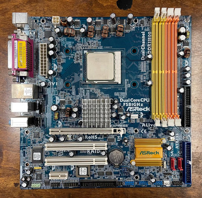 ASRock ALiveNF4G-DVI Mirco-ATX Motherboard Sockel AM2 + AMD Sempron CPU + RAM