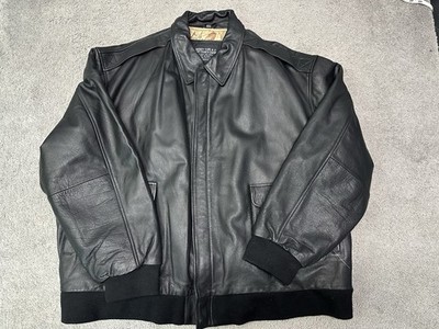 Jacket Type A-2 Flyer s Leather Bomber Black 4XL New  2011 Army Air Force