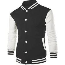 Men Women Varsity Baseball Jacket   University Letterman Style Coat