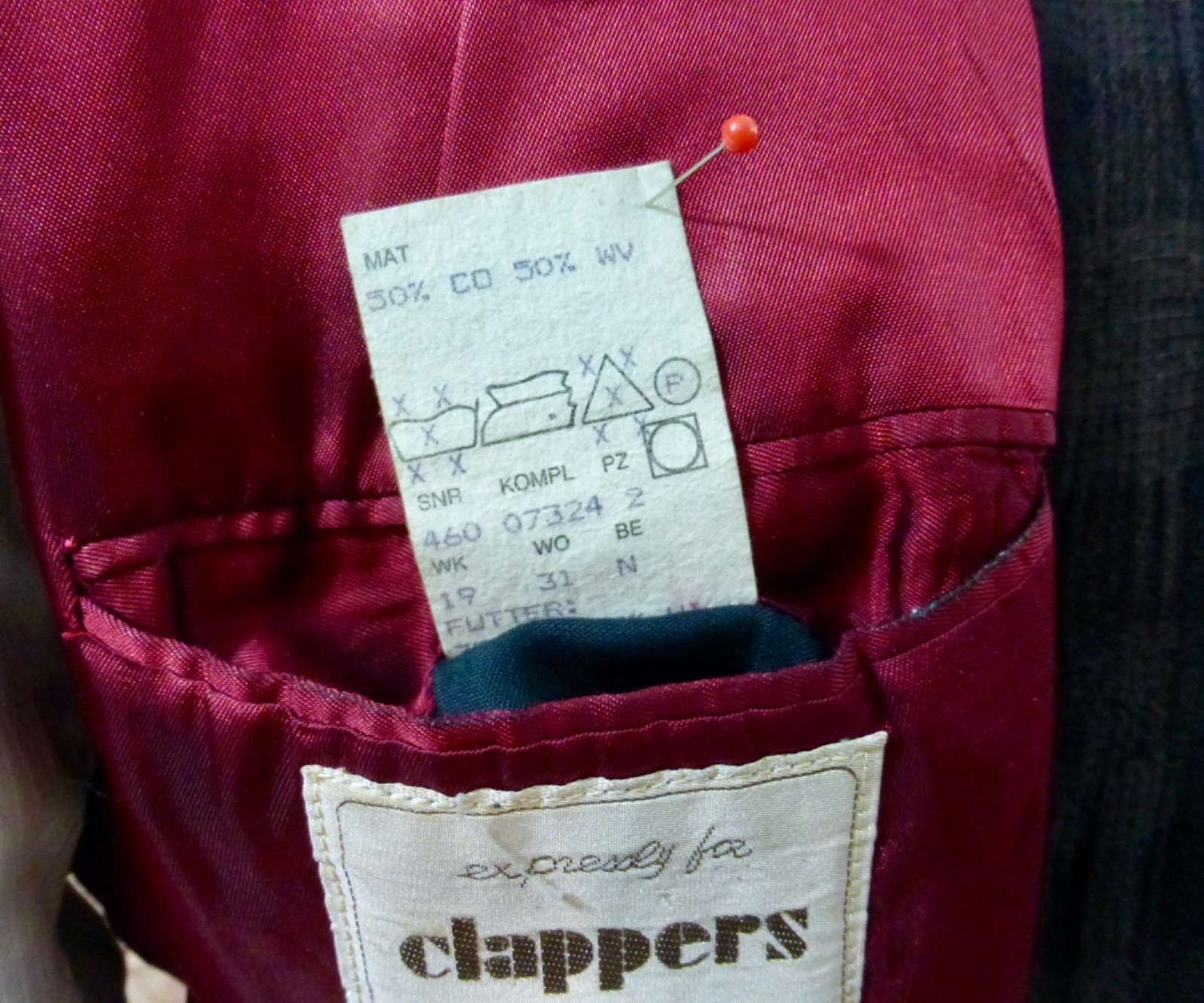 Vintage HUGO BOSS Blazer Jacket Cotton Wool Blend Made in Western Germany 40R thumbnail 12