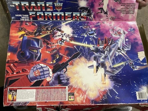 1985 Bandai Transformers G1 Vintage Air Guardian Jetfire Parts And Box O.G.