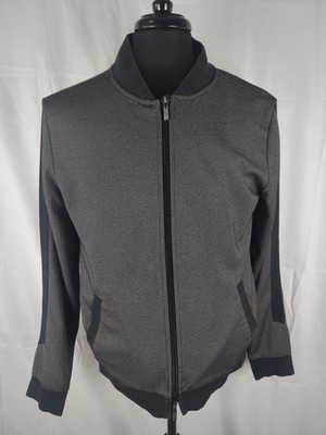 Robert Barakett Mens Full Zip Large Performance Jacket Athletic Polyester/Rayon