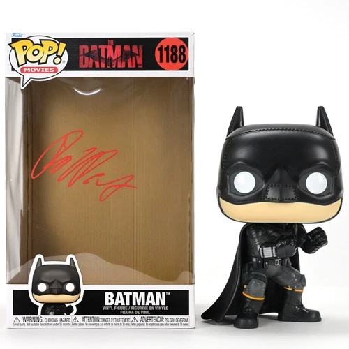 Robert Pattinson Autographed The Batman GIANT 10" Pop! Vinyl Figure #1188