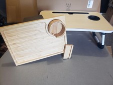 Foldable Laptop/Tablet Table Tray, Lap Desk with Cup Holder  Sofa Table Tray