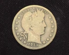 HS&C: 1913 D Barber Quarter G - US Coin
