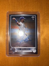 2022 Topps Chrome Baseball - Vidal Brujan - Base Rookie Autograph - Card #RA-VB