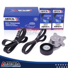 2x Serpentine Belt Drive Component Kit for 11-14 Ford Edge 12-15 Lincoln MKX V6