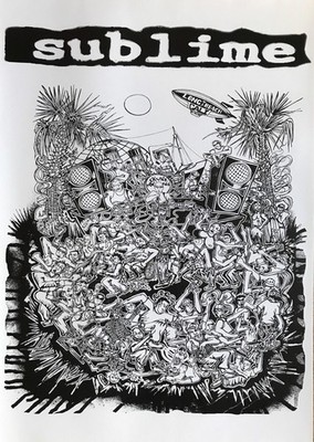 Sublime Collage Black & White Collage Poster 24 x 34 | eBay