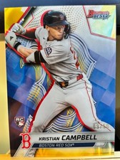 Kristian Campbell - Red Sox: 2025 Bowman's Best Gold Lava 9/50 (RC) #11