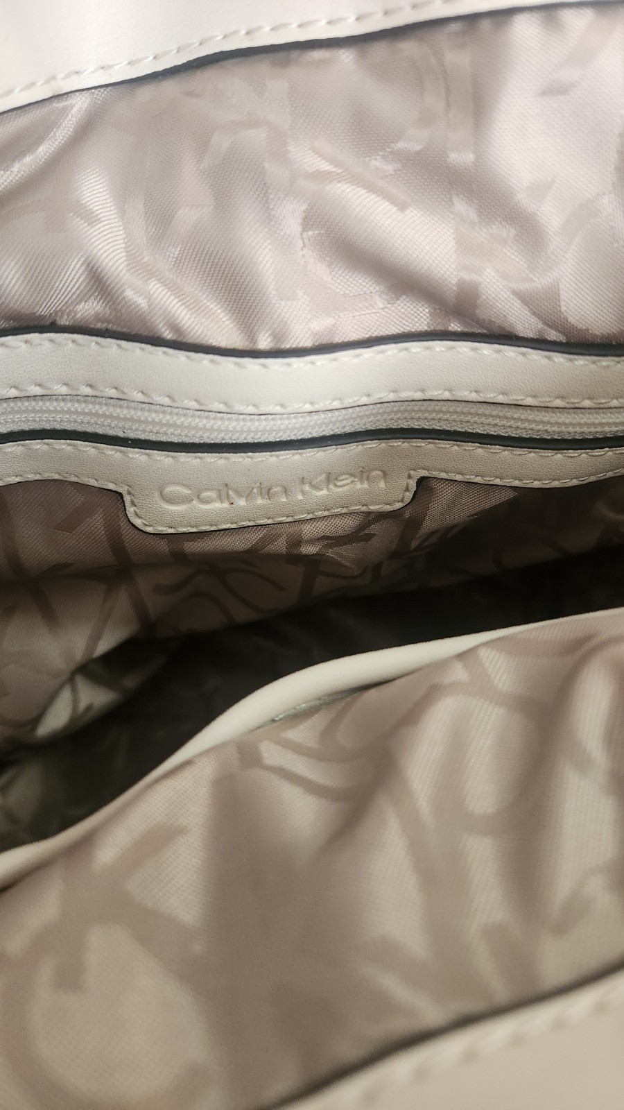 Calvin Klein Handbag Brown And Beige Logo — image 5