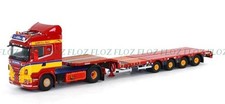 WSI 1/50 for Scania R6 4x2 Nooteboom semi dieplader 4as trailer for Klappenecker
