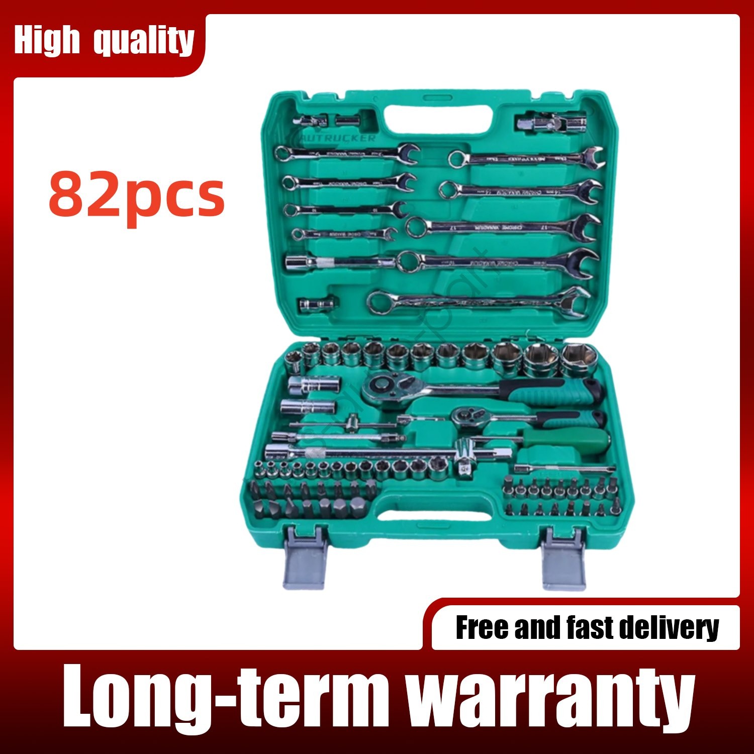 82PC Mechanics Tool Set 1/2