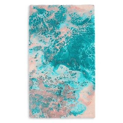 Abyss & Habidecor Collector Series Corse Bath Rug 27'' x 47'' Turquoise Multi