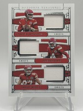 Patrick Mahomes/Travis Kelce/Rice Triple Patch /99 2025 National Treasures