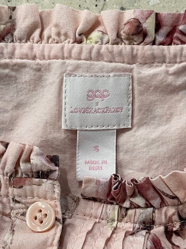 gap x loveshackfancy Girls Two Piece Floral Skirt And Top Pink Size Small (6-7) - Picture 14 of 17