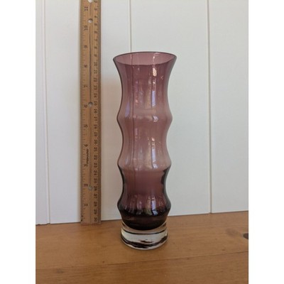 Vintage MCM Amethyst Purple Bud Vase - Bo Borgstrom Style