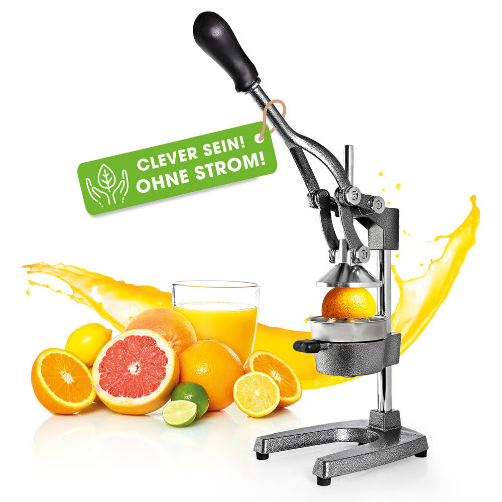 LUMALAND Saftpresse manuell Gastro Zitruspresse Orangen Entsafter Juicer Presse