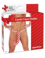 Candy Cane Undies - Men's Underwear Cock Sock Adult Novelty Christmas Gag Gift