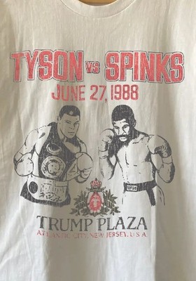 Tyson Vs Spinks Classic White T-Shirt XL