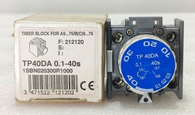 NEW  ABB TP40DA TIMER BLOCK 1SBN020300R1000 0.1-40S ON-DELAY FOR A9-A75