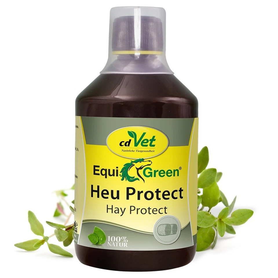 CDVET EquiGreen Heu Protect 500ml für Pferde - Staubbildung wird stark reduziert