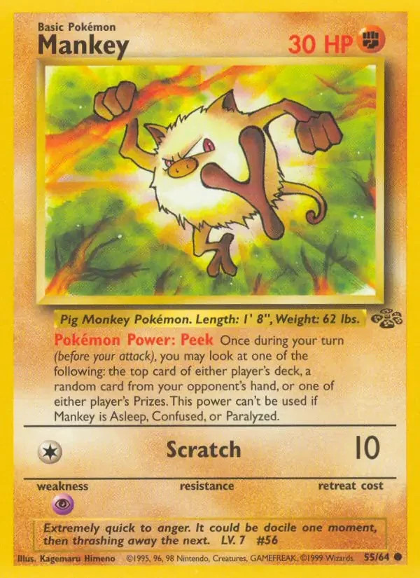 Pokémon Jungle Unlimited - Choose Your Card 1999 - LP/NM Wizards of The Coast