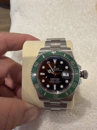 Rolex Submariner 126610LV Silver Oyster Bracelet with Green Bezel