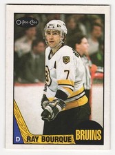 1987-88 O-Pee-Chee Ray Bourque #87 Bruins