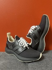 Tory Burch T Sock Runner Black Mesh Sneaker Shoes 6M Good Condition