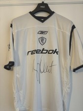 Signed vintage Reebok Bolton Wanderers Okocha #10 Football Shirt 46/48 (2XL)