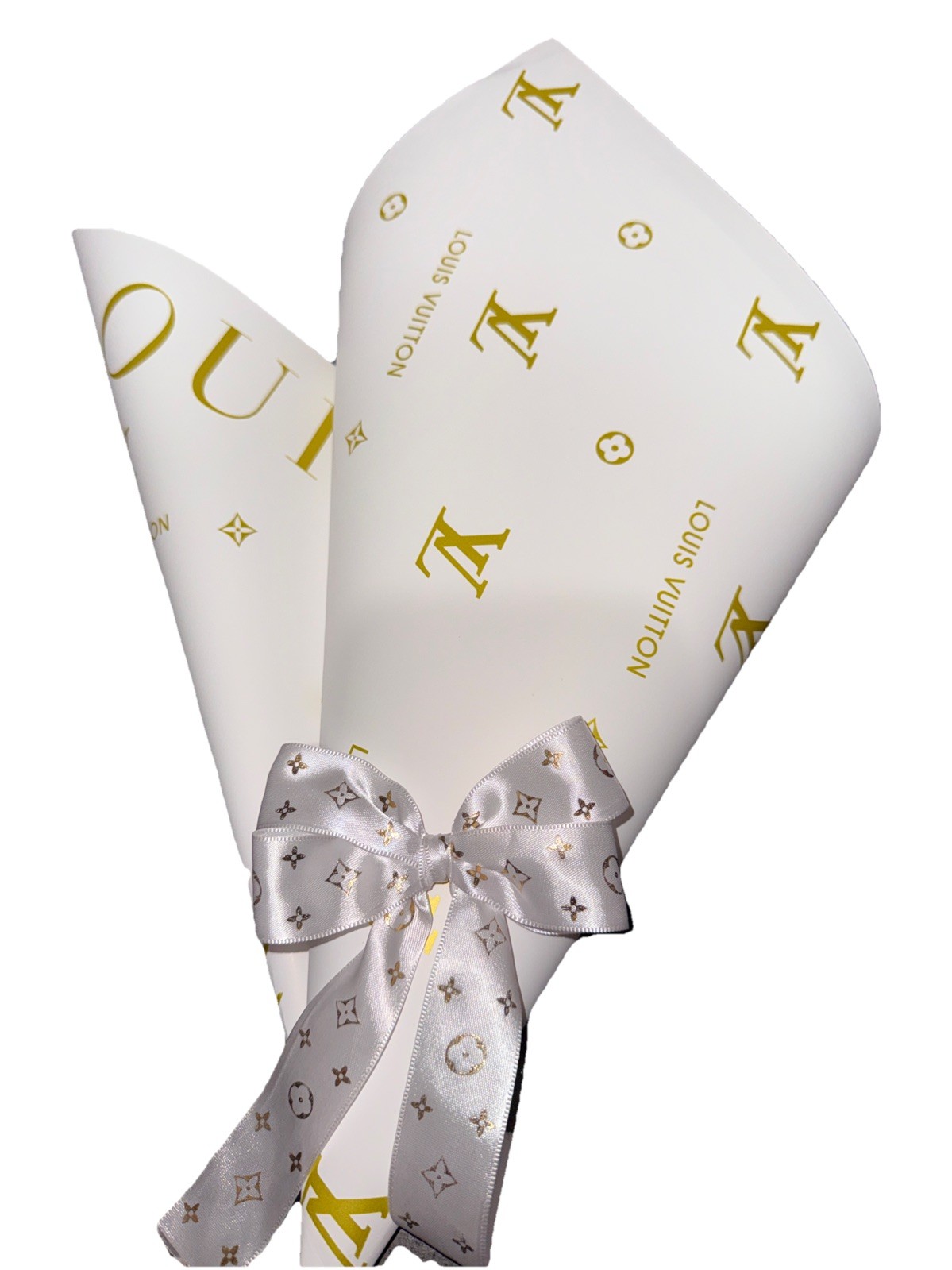 Floral Wrapping Paper Bundle &ndash; 20 Sheets + 5 Yards Ribbon | Bouquet Wrap Kit