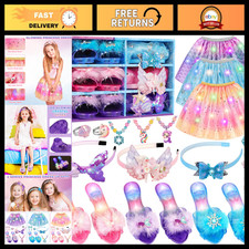 Girls' Princess Dress Up Jewelry Set, Pretend Play Costume, Birthday Gift 3