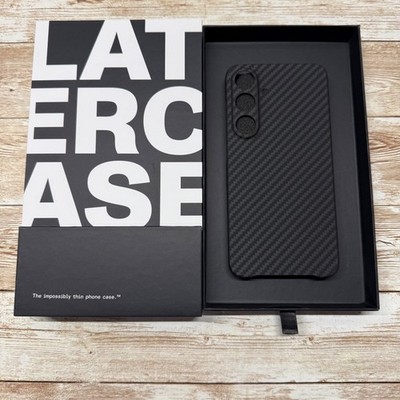 Latercase Carbon Fiber Phone Case Samsung Galaxy S25 Classic Thin Open Box